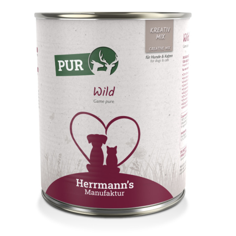 HERRMANN'S MANUFAKTUR Kreativ Mix Wild Pur - 100% dziczyzna (800g)