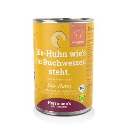 HERRMANN'S MANUFAKTUR Selection Dog Bio Huhn - bio kurczak z koprem włoskim (400g)