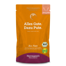 HERRMANN'S MANUFAKTUR Selection Dog Bio Pute - bio indyk z warzywami (150g)