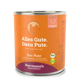 HERRMANN'S MANUFAKTUR Selection Dog Bio Pute - bio indyk z warzywami (800g)