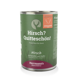 HERRMANN'S Selection Dog Hirsch - jeleń z pigwą (400g)