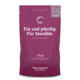 HERRMANN'S Selection Sensitive Dog Pferd - konina z cukinią i batatami (150g)