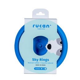 RUCAN SKY RINGS - dysk i 2 szt. ringo 19 - zestaw zabawek dla psa