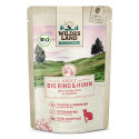 WILDES LAND CAT BIO Rind Huhn - bio wołowina z kurczakiem i żurawiną (85g)