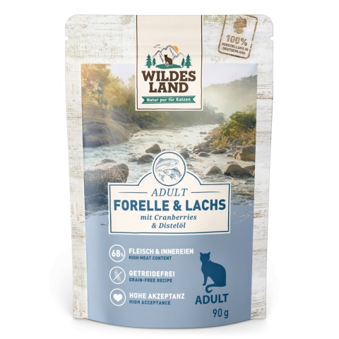 WILDES LAND CAT Classic Forelle Lachs - pstrąg i łosoś z żurawiną (90g)