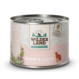 WILDES LAND CAT Classic Huhn Lachs - kurczak i łosoś z żurawiną (200g)