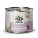 WILDES LAND CAT Classic Kaninchen Huhn - królik i kurczak z żurawiną (200g)