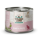 WILDES LAND CAT Classic Rind Pute – wołowina i indyk z żurawiną (200g)