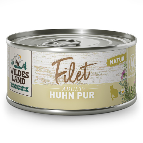 WILDES LAND CAT Huhn Pur Filet – filety z kurczaka (80g)