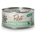 WILDES LAND CAT Huhn Thunfisch Filet – filety z kurczaka i tuńczyka (80g)