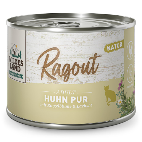WILDES LAND CAT Ragout Huhn Pur - kurczak (180g)