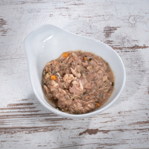 WILDES LAND CAT Thunfisch Lachs Filet – filety z tuńczyka i łososia (80g)