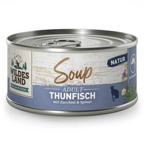 WILDES LAND CAT Thunfisch Soup – tuńczyk z cukinią i szpinakiem - zupa dla kota (80g)