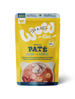 WOW CAT Huhn Garnelen - kurczak z krewetkami dla dorosłych kotów (400g)