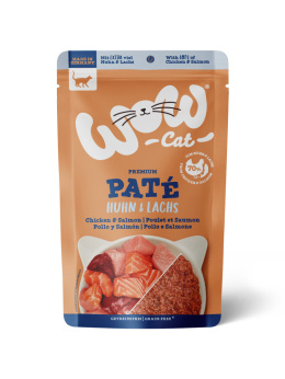 WOW CAT Huhn Lachs - kurczak z łososiem dla dorosłych kotów (400g)