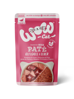 WOW CAT Junior Geflugel Leber - drób z wątróbką dla kociąt (400g)