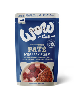 WOW CAT Senior Wild Kaninchen - dziczyzna z królikiem dla kota seniora (400g)