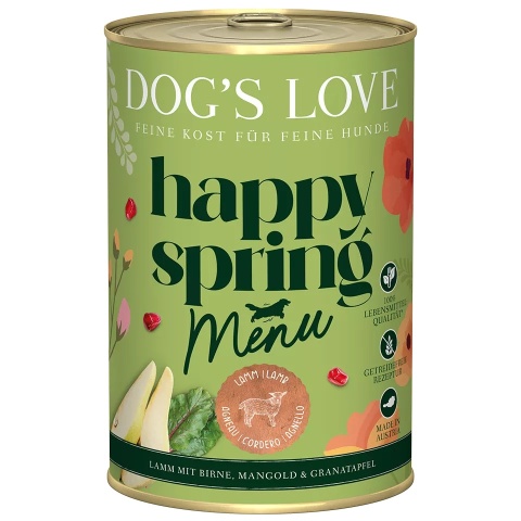 DOG'S LOVE Springs Menu Lamm - jagnięcina z gruszką i botwinką (400g)