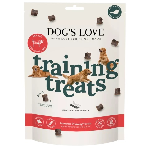 DOG'S LOVE Training Treats Rind - przysmaki treningowe z wołowiny (150g)