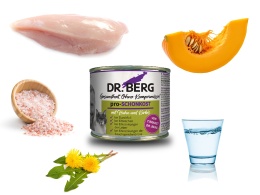 DR.BERG pro-SCHONKOST - dietetyczna karma dla kotów z problemami żołądkowo-jelitowymi i biegunkami (200g)