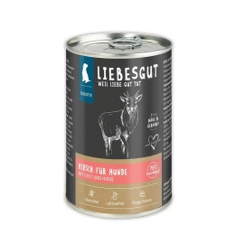 LIEBESGUT DOG Sensitive Hirsch - jeleń z ekologicznymi owocami (400g)