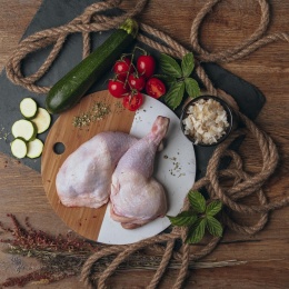 LIEBESGUT CAT Junior Bio Huhn - ekologiczny kurczak z płatkami kokosowymi (100g)