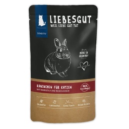 LIEBESGUT CAT Kaninchen mit Bio – królik z ekologiczną botwinką (100g)