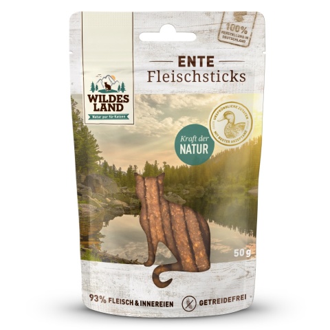 WILDES LAND CAT Fleischsticks Ente - patyczki z kaczki (50g)