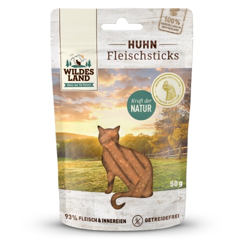 WILDES LAND CAT Fleischsticks Huhn - patyczki z kurczaka (50g)