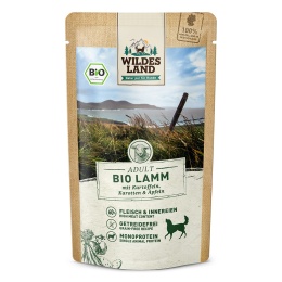 WILDES LAND DOG BIO Lamm – bio jagnięcina z marchewką i jabłkami (125g)