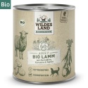 WILDES LAND DOG BIO Lamm – bio jagnięcina z marchewką i jabłkami (800g)