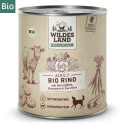 WILDES LAND DOG BIO Rind – bio wołowina z marchewką i cukinią (800g)