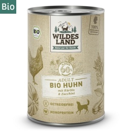 WILDES LAND DOG Bio Huhn - bio kurczak z dynią i cukinią (400g)