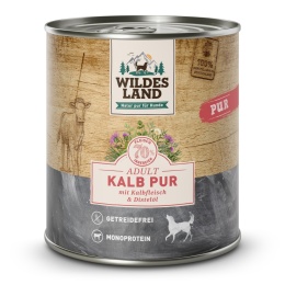 WILDES LAND DOG Kalb Pur – cielęcina karma monobiałkowa dla psa (800g)