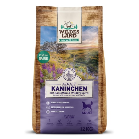 WILDES LAND DOG Kaninchen - królik z ziemniakami i ziołami (12kg)