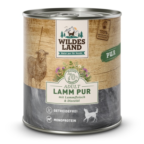 WILDES LAND DOG Lamm Pur – jagnięcina karma monobiałkowa dla psa (800g)