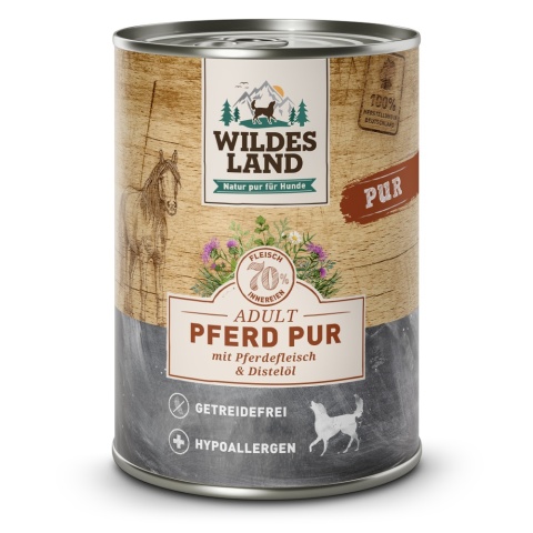 WILDES LAND DOG Pferd Pur – konina karma monobiałkowa dla psa (400g)