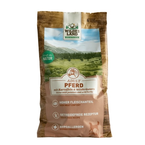 WILDES LAND DOG Pferd - konina z ziemniakami i ziołami (70g)