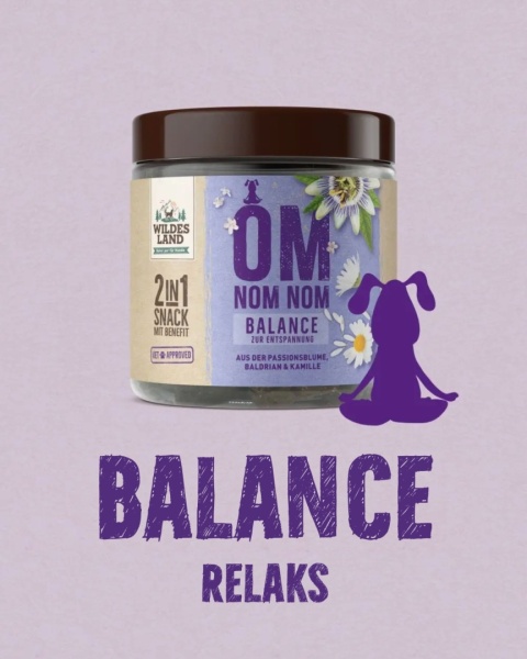WILDES LAND DOG Snack 2w1 Balance - przysmaki na uspokojenie dla psa (300g)