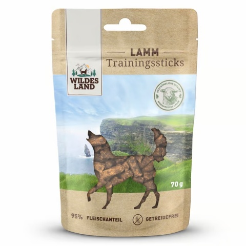 WILDES LAND DOG Trainingssticks Lamm - jagnięcina przysmaki treningowe (70g)