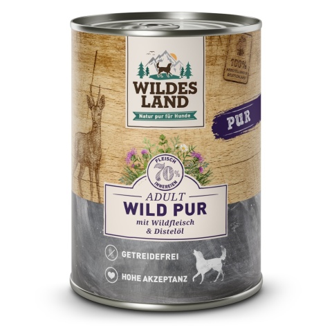 WILDES LAND DOG Wild Pur – dziczyzna karma monobiałkowa dla psa (400g)