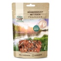 WILDES LAND Hühnerbrust mit Fisch – filet piersi kurczaka z rybkami - przysmaki mięsne dla psa i kota (70g)