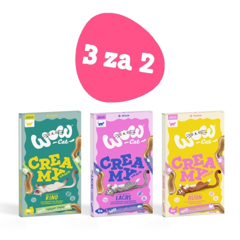 WOW CAT Creamy Snacks - zestaw promocyjny 3 w cenie 2