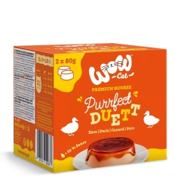 WOW CAT Purrfect Duett Ente - mus z kaczki z sosem (2x80g)