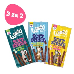 WOW CAT Soft Sticks - zestaw promocyjny 3 za 2