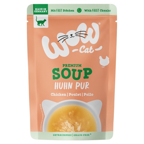 WOW CAT Suppe mit Huhn - zupa dla kota z kurczakiem (40g)