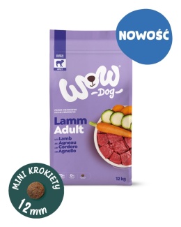 WOW DOG Lamm - z jagnięciną, batatami i cukinią (12kg)