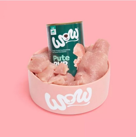 WOW Pute Pur – czysty indyk karma monobiałkowa dla psa (800g)
