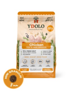 YDOLO MINI Chicken - kurczak i ryby - półwilgotna karma dla psów małych ras (700g)