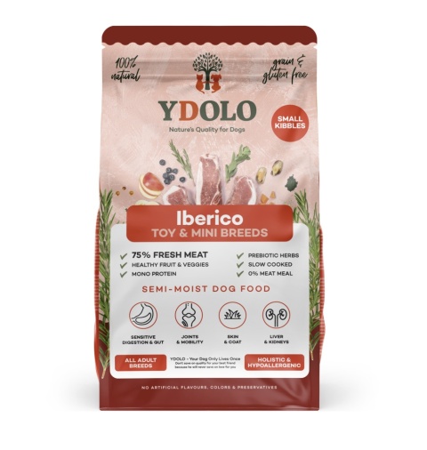YDOLO MINI Iberico - wieprzowina Iberico - półwilgotna karma dla psów małych ras (700g)